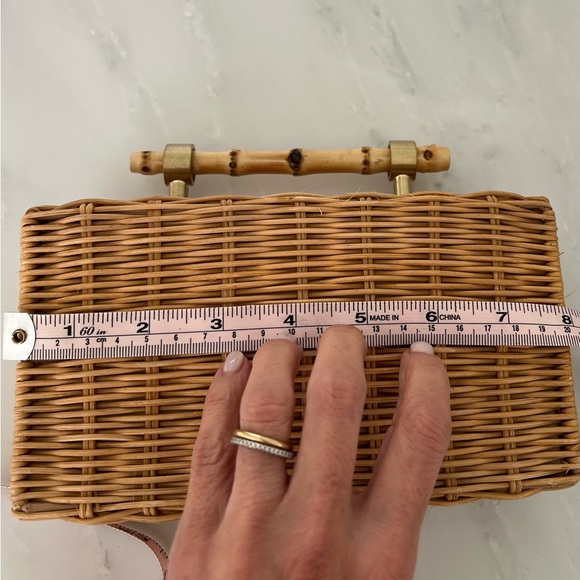 NWT • Zara Bamboo Woven Clutch/Minaudiere - Picture 6 of 6